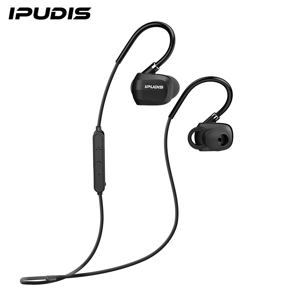 IPUDIS Nano Coating Waterproof sports Bluetooth Earphone ear Hook HiFi