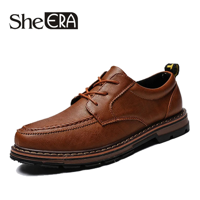 

Brand New Design Leather Men Dress Shoes Vintage Handmade Casual Leather Shoes Slip on Anti-skid Moccasins Chaussure Homme Drop