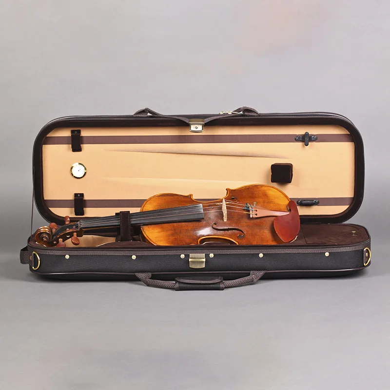 Высокое качество 4/4 прямоугольник Скрипка чехол с гигрометром Оксфорд корпус скрипки