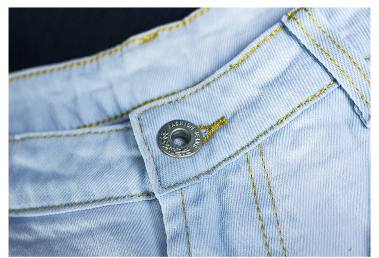 Летние женские шорты с высокой посадкой Свободные повседневные 100% хлопковые джинсовые шорты женские широкие высококачественные синие