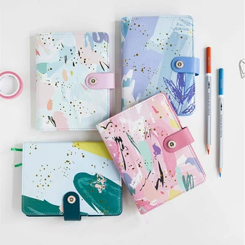 

Coloffice creative Living Handbook Four Seasons Nordic A6 Hardcover Notepad PU Leather notebooks school office supplies 1piece
