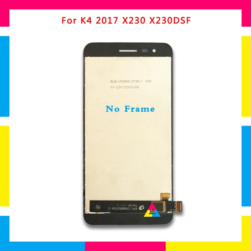 

5Pcs LCD Display Screen With Touch Screen Digitizer Assembly For LG K4 2017 X230 X230DSF Black No Frame or with Frame