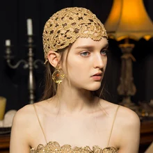 Вязаная Круглая Шапочка для девочек; сезон весна-осень; тонкая дышащая вязаная шапка с черепами для отдыха; полые вечерние Модные женские шапки; H6781