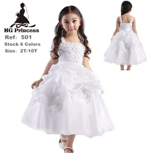 Free Shipping 2-10 Years Girl Party Dress 2019 New Design White Flower Girl Dresses For Weddings Ankle Length Kids Evening Gowns Free Shipping 2-10 Years Girl Party Dress 2019 New Design White Flower Girl Dresses For Weddings Ankle Length Kids Evening Gowns