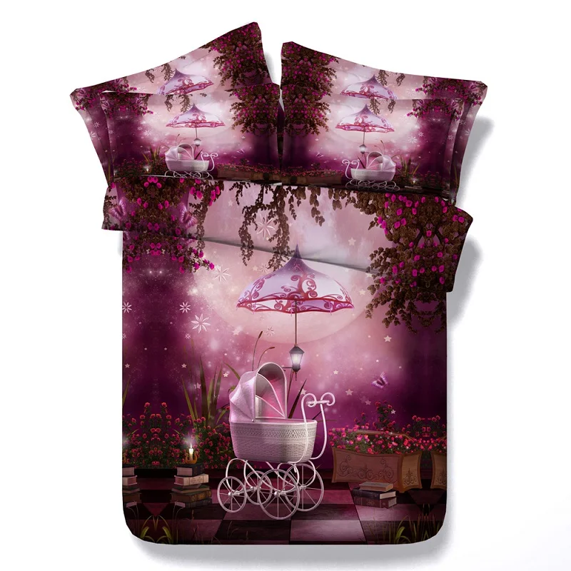 

3D Floral Bedding set Flower duvet cover sets bedspread bed sheet linen king queen size twin double bedsheet Designer Brand 4PCS
