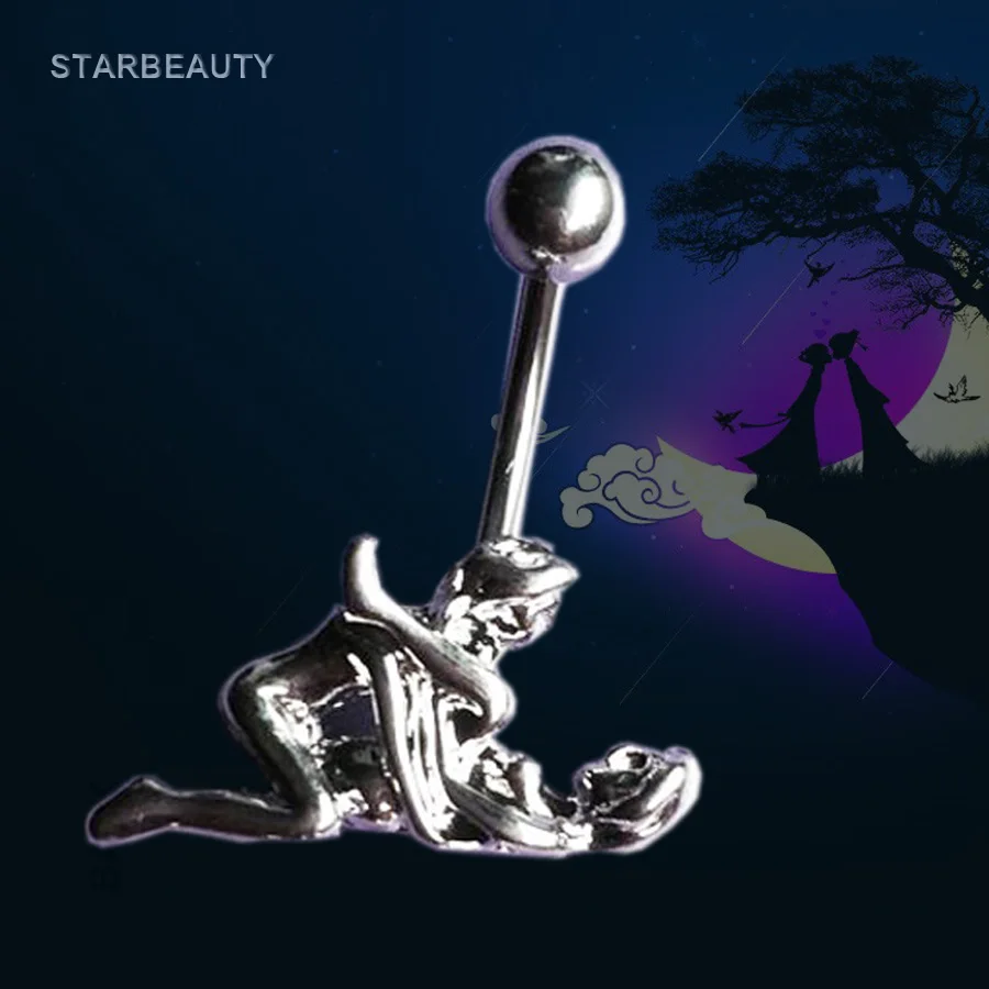 

Romantic Love Pose Piercing Body Piercing Industrial Piercing Nombril Sexy Navel Ring Belly Button Ring Pircing Ombligo Pirsing