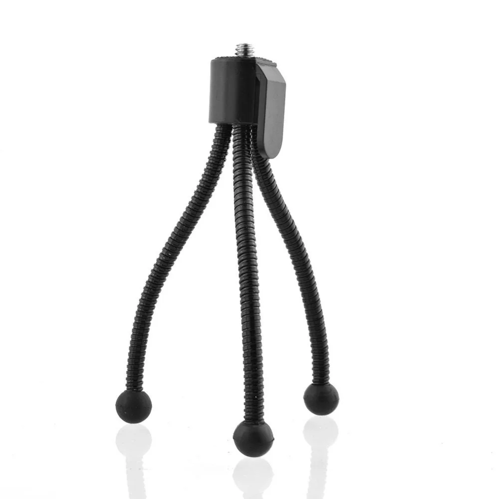 New Black Mini Tripod Mount Flexible Holder for Action Cam Car Key