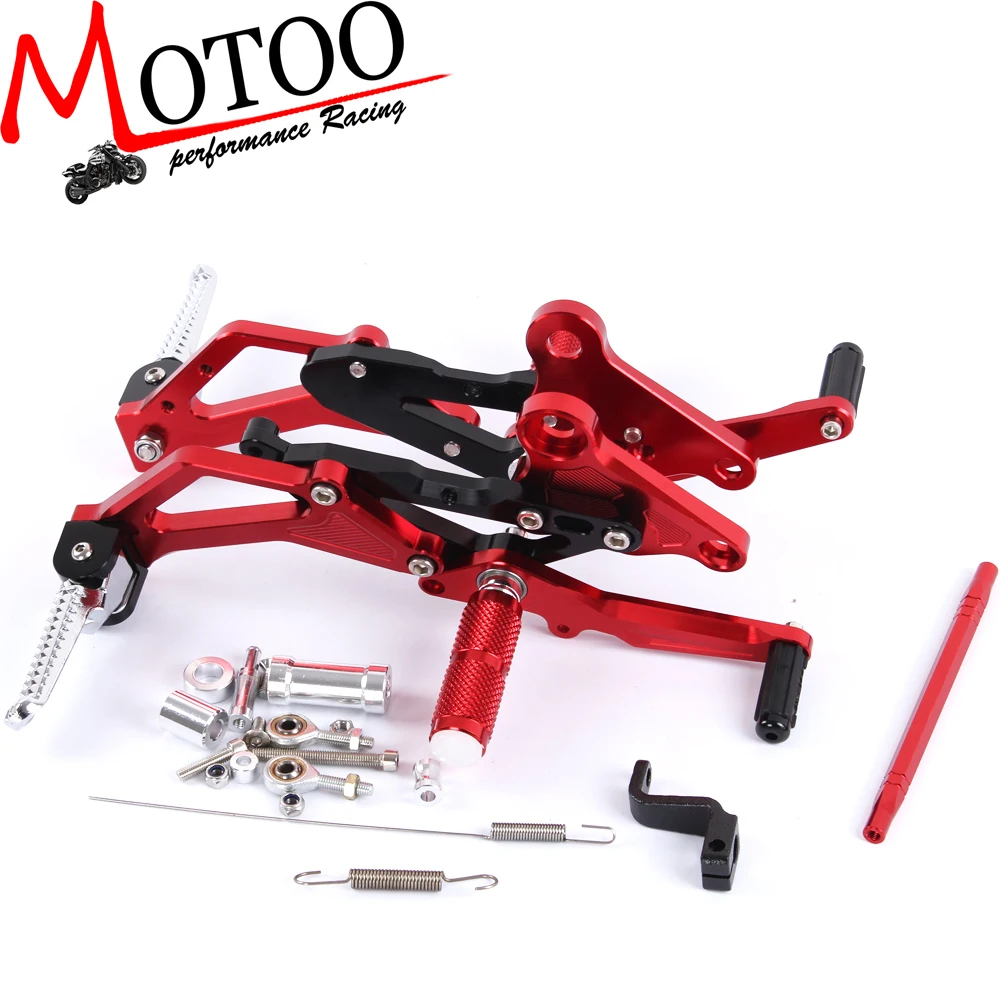 Motoo Full CNC aluminum Motorcycle Rearsets Rear Set For Honda Grom MSX
