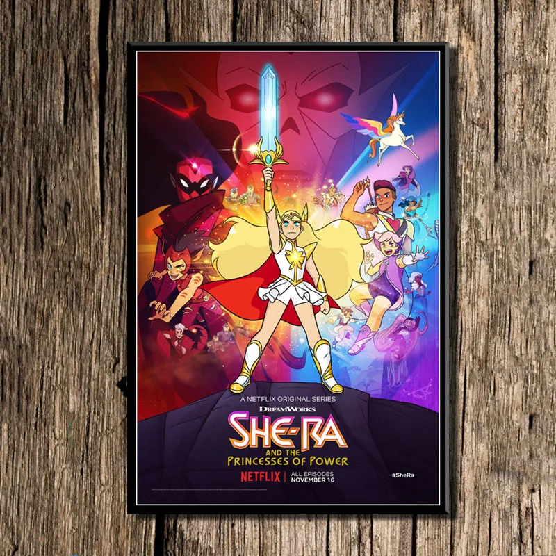 P327 She-Ra мультфильм сериал шоу искусство живопись шелк Холст плакат настенный домашний декор