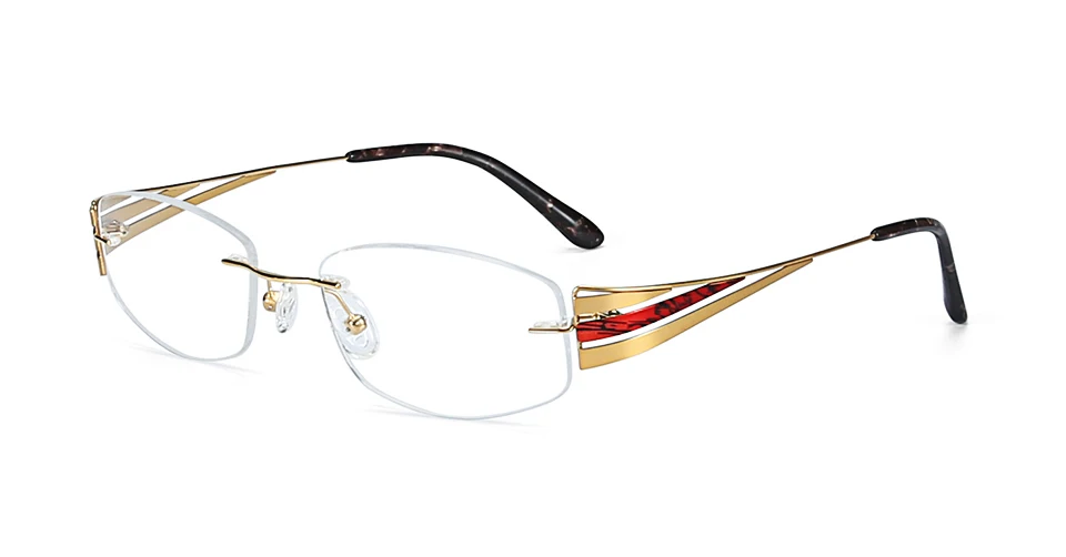 Titanium Rimless Glasses Frames Women 2019 Ultralight Eyeglasses Myopia Computer Optical Glasses Frames Eyewear (4)
