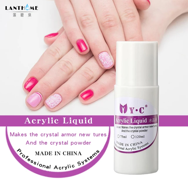 75ml Acrylic Powder Liquid Monomer Paint For Nail Design 75ml Acrylic Powder Liquid Monomer Paint For Nail Design Crystal Nails Polish Manicure