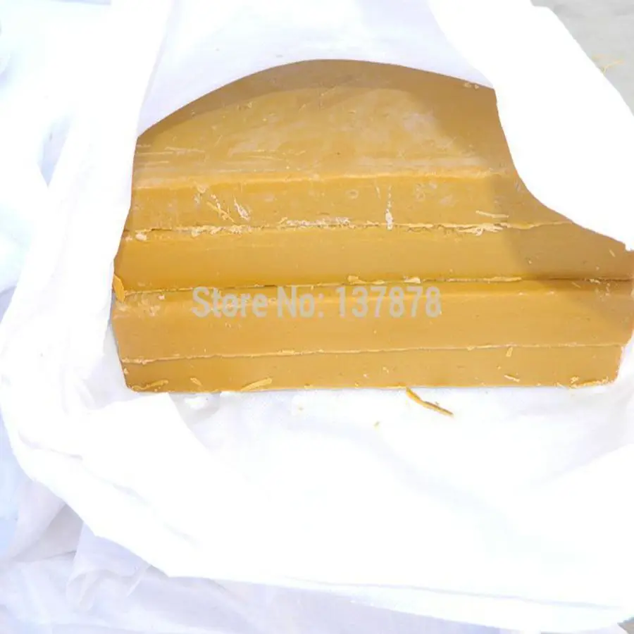 

natural pure yellow beeswax slab for bee keeping comb foundation 500g