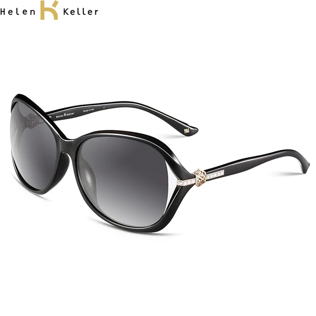 Brands Helen Keller Designer sun glasses Oversized Women's Sunglasses  eyewear Fashion Hollow UV Protection H8312|sunglasses pic|sunglasses  brownsunglasses kid - AliExpress