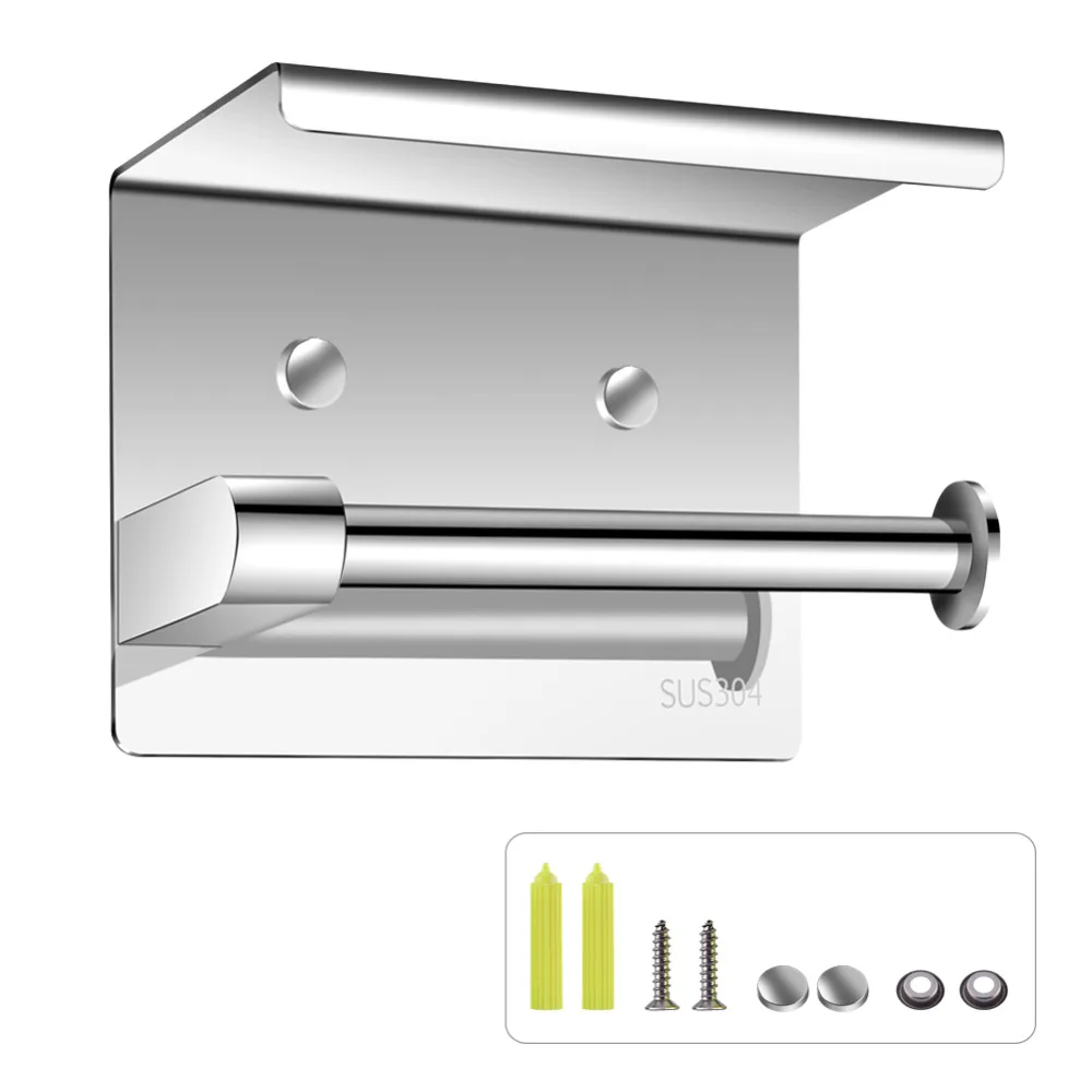 Настенный держатель для туалетной бумаги SUS304 из нержавеющей стали