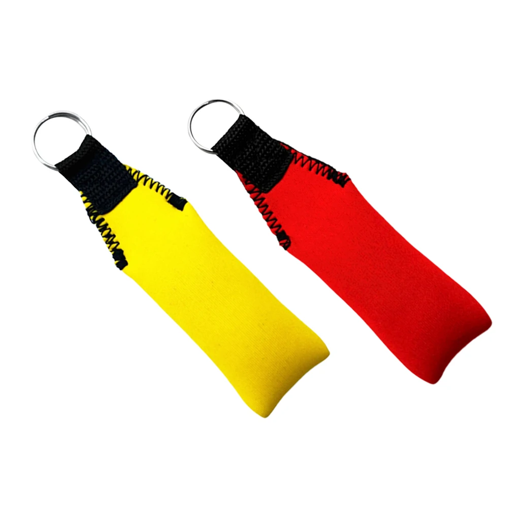 2Pcs Floating Keyring Keychain Key Float for Beach Sea Jetski Sailing Outdoor Water Sports Floating Keyring Float