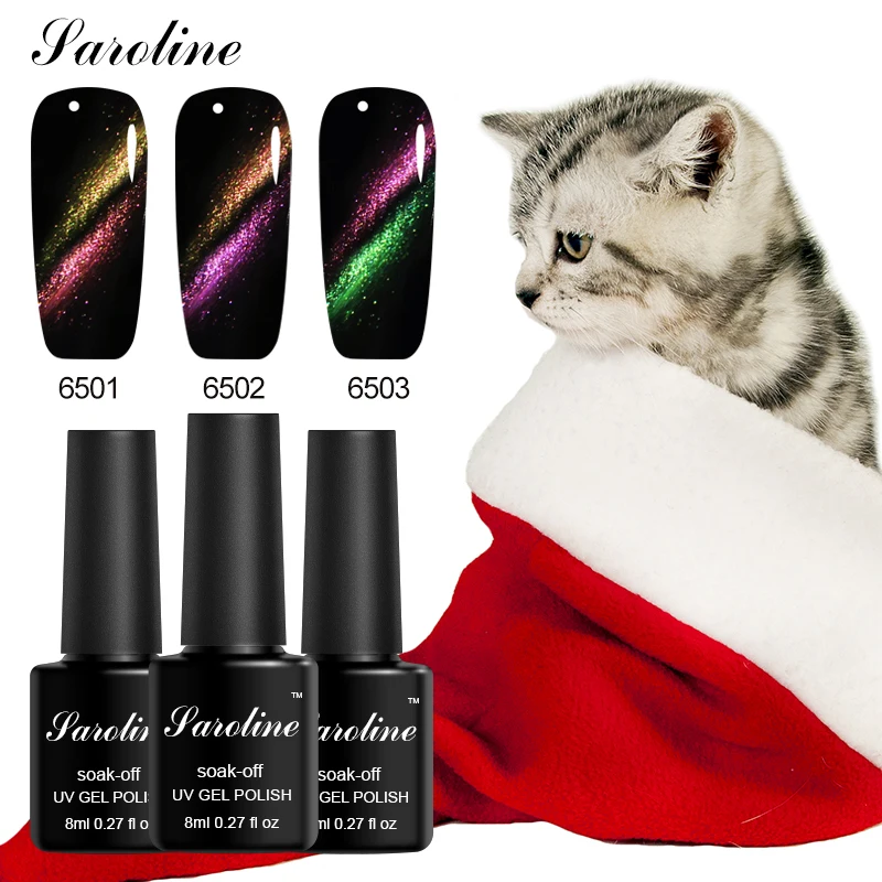 Saroline Bling Cats' Eye Polish Gel Varnish Professional