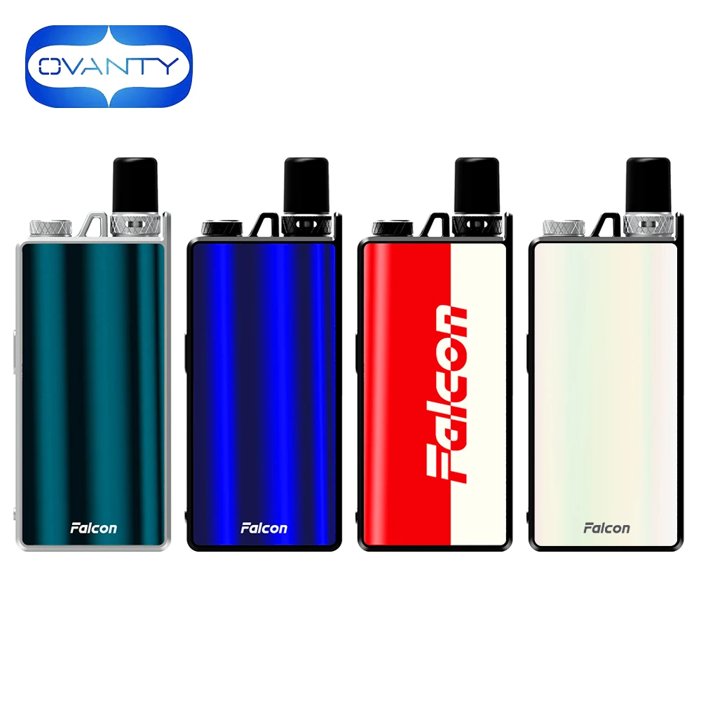 

Original OVANTY Falcon Pod Kit 950mAh 1.8ml Pod 1.1ohm Ceramic Coil E-cig Kit 0.69-inch OLED Display Pod System vs Drag Nano Kit
