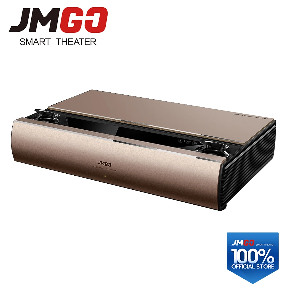 JMGO SA, Laser Projector, 1920x1080 Resolution, 2200 ANSI Lumens, Full HD Android Beamer, WIFI Proyector, HDMI Bluetooth Speaker