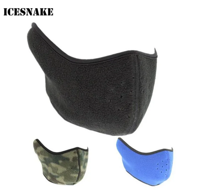 

ICESNAKE Motorcycle Face Mask Windproof Winter Thermal Fleece Cycling Mask Moto Ski Snowboard Bicycle Bike Training Mask