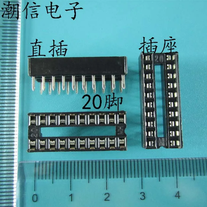 50 Prese IC DIP-8 Saldabili - Passo 2.54mm, Per Circuiti Elettronici