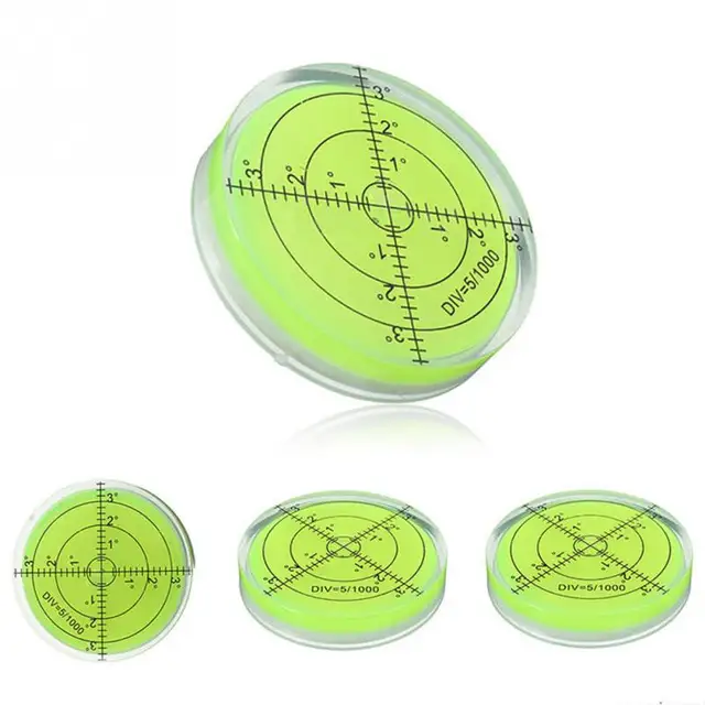 1pc Bubble Spirit Level Circular Round Spirit Level Bubble Level Measuring Instruments Tool Universal Protractor Measuring Meter