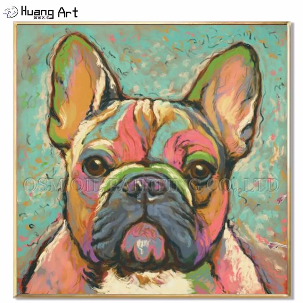 Mihanir 安い トップアーティスト塗装高品質の種類の動物の油絵キャンバスフレンチブ ルドッグ油絵画像壁アートワーク 通販 価格 Mihanir 安い トップアーティスト塗装高品質の種類の動物の油絵キャンバスフレンチブ ルドッグ油絵画像壁アートワーク 通販 価格