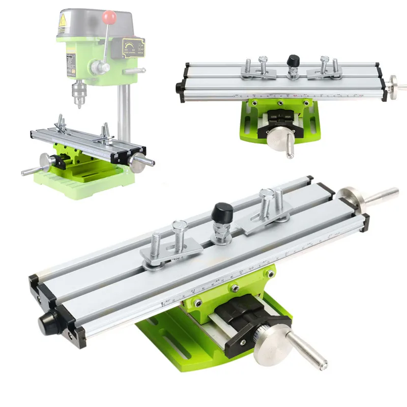Мини Прецизионный многофункциональный Рабочий стол тиски приспособление сверлильный фрезерный станок X и y-оси DIY Регулировка таблицы координат