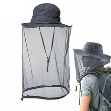 Москитная голова лицо сетчатый головной убор сетка защита Жук пчела Пешие прогулки Рыбалка на открытом воздухе Анти-пленка для защиты от солнца и насекомых шляпа дорожная Голова Крышка