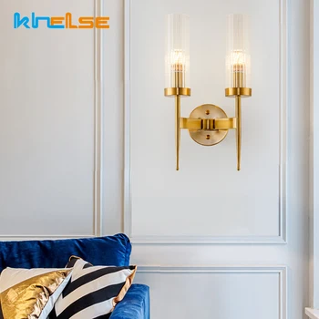 

Modern Metal LED Wall Lamp Art Iron Wall Sconce Light Fixture Home Bathroom Bedroom Living Room Decor Glass Shade Wall Lighting