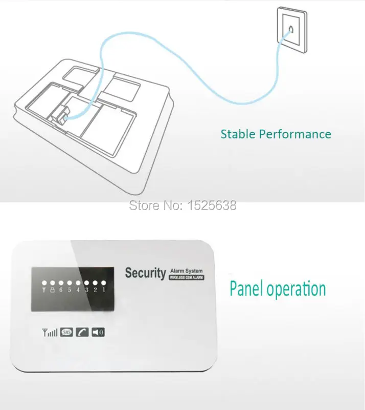 GZGMET DC 12 В Беспроводной Gsm сигнализация Системы 4 провода 6 Беспроводной зон sim-карты охранной Управление Панель комплект с работать APP