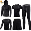 Men's Gym Training Fitness Sportswear Tights Slim Clothes Running Workout Tracksuit Suits Quick Drying High Elastic Sports Wear ► Photo 2/6