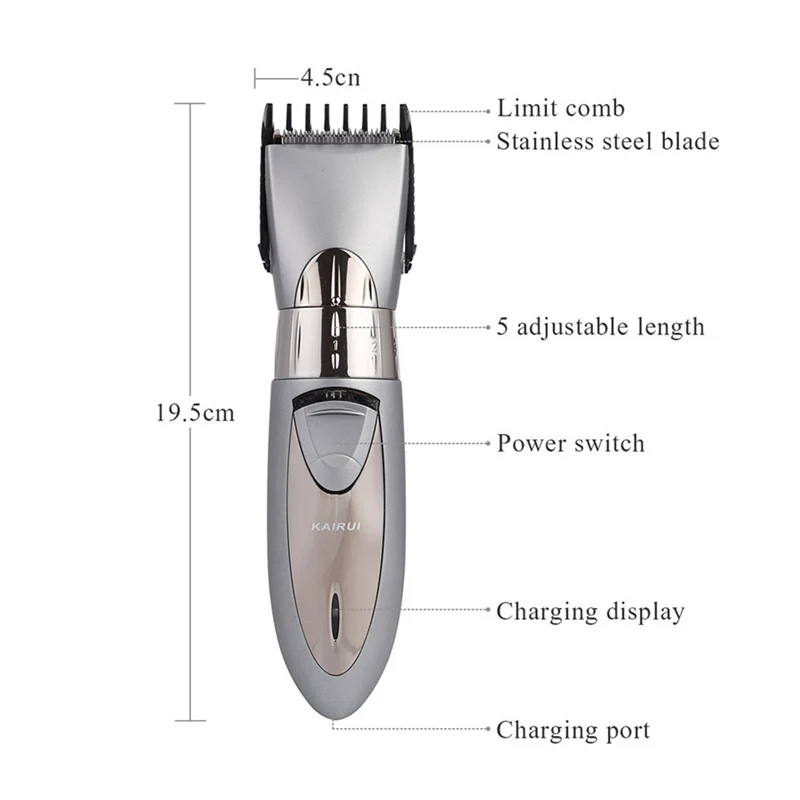 Профессиональный Регулируемый перезаряжаемый электрический триммер для волос, мужской станок для бритья, машинка для стрижки волос для мужчин, Детская Водонепроницаемая бритва 3536
