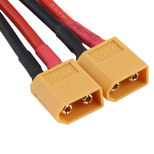 XT60 Dual Extension Y Splitter Parallel Battery Connector Cable For DJI Phantom 5JAS