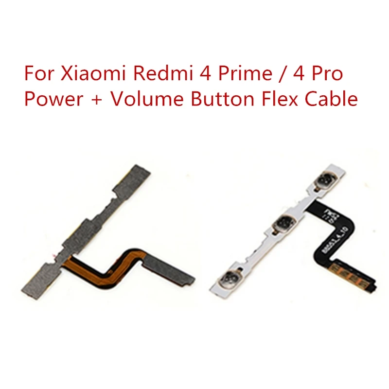 

For Xiaomi Redmi 4 Prime Pro Power On OFF Volume Up Down Button Side Keys Switch Flex Cable Redmi 4 Prime Repair Spare Parts