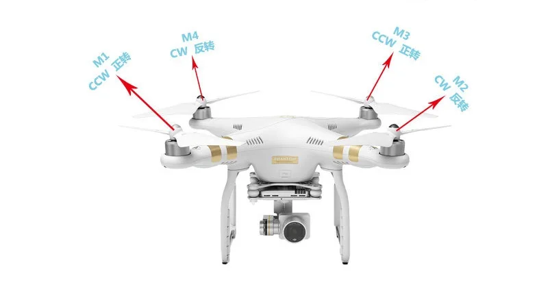 Phantom 3 двигатель 2312A CW/CCW двигатели для DJI Phantom 3 запчасти