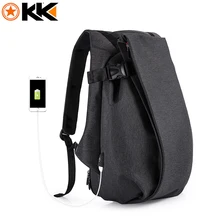 

KAKA Fashion Men Backpack for Laptop 17.3" USB Port Waterproof Travel Backpack Large Capacity College Student Backpack Schoolbag