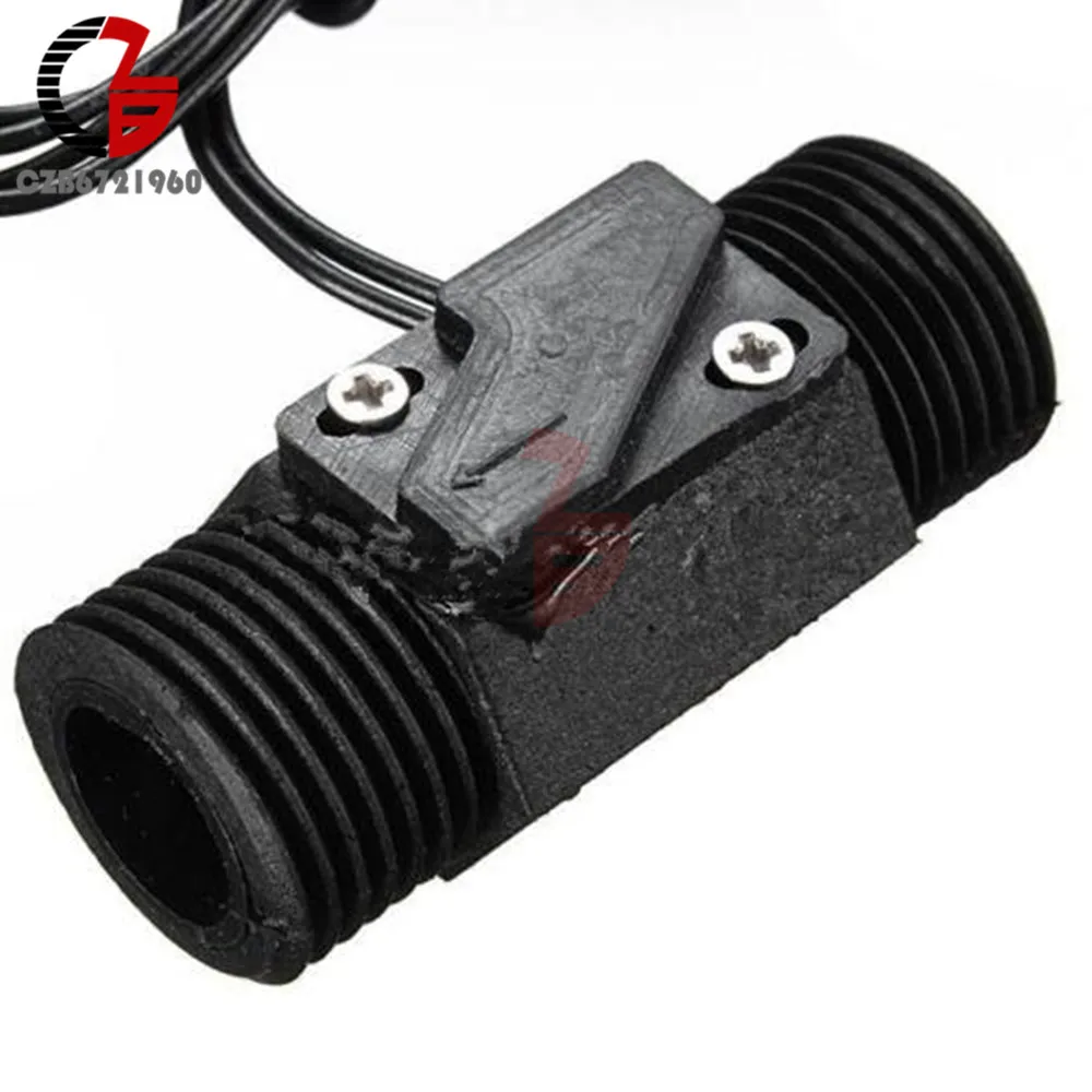 AC 220V 3A 22mm Plastic Vertical Horizontal Magnetic Water Flow Switch w//Sensor