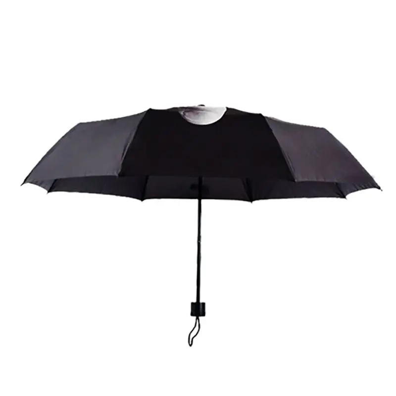 Женский и мужской зонт от дождя, вертикальный средний палец, Забавный дизайн, солнечный и дождевой зонт, три складных черного цвета, индивидуальный зонт