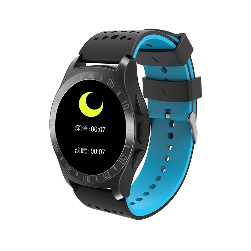 Бестселлер умный браслет Bluetooth Smartwatch вызов Смарт часы 1," цветной Пульс кровяное давление фитнес для Android и IOS - Цвет: Синий