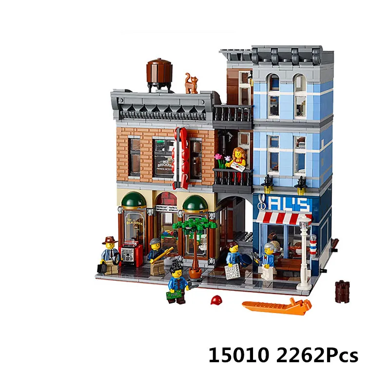 

New Lepin 15011 2262pcs Series The Detective's Office Set Avengers Set Assemble Building Blocks Compatible Legoed 10197 Toys