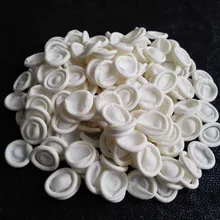 20 штук, латексные перчатки для ногтей, резиновые, цвета слоновой кости, одноразовые, dactylotheca, без пыли