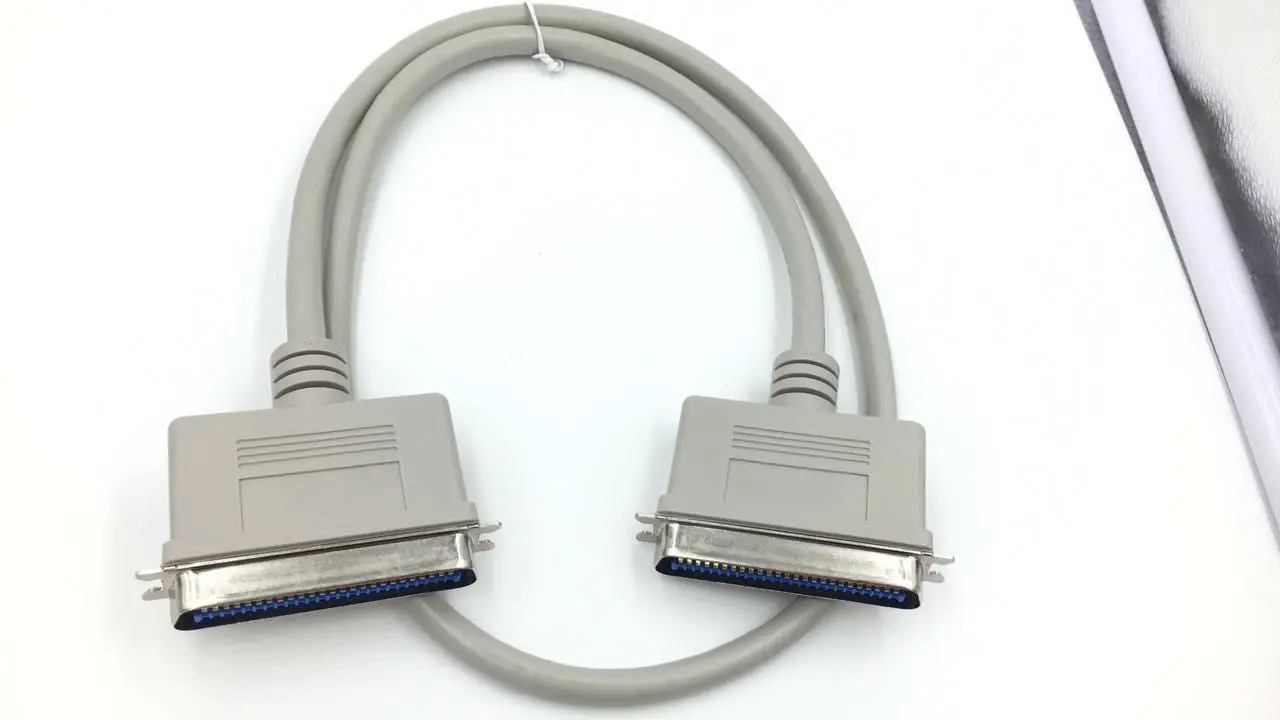 Cabo de Cn50 Scsi 50 Pinos ao Macho do Cabo de Impressora de 50 Pinos para o Homem para o Varredor Cn50 Cn50 1m 1.8m Cn50 ao - Imagem 3