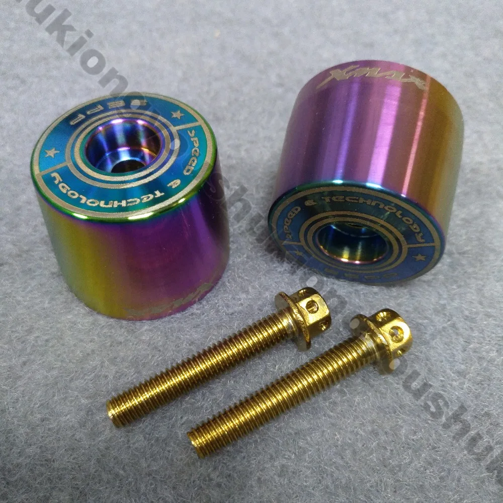 

Trolley Burning Titanium Stainless Steel Handlebar Plug Handle Balance Terminal fit for Yamaha xmax Motorcycle 2017-2018