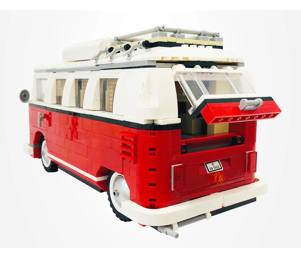 Technic Bricks T1 Camper Van модель автомобиля набор город строительные блоки Друзья кирпич Дети Развивающие детские игрушки для детей Подарки