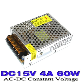 

adjustable power supply dc15v Voltage Transformer AC110V/220V to DC 15V 4A 60W Switching Power Supply for led strip cnc 10PCS