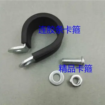 

Free shipping 10pcs/lot 304 Stainless Steel Rubber Lined P Clips Cable Mounting Hose Pipe Clamp Mikalor