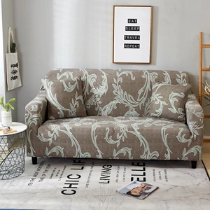 Пастырской Стиль эластичные чехол для дивана покрывало на диван чехол на диван чехол полиэстер спандекс смесь комнаты - Цвет: 20182609