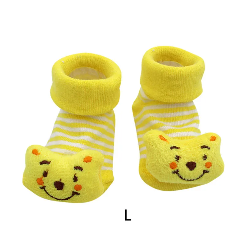 Г. Лидер продаж, Детские Носки с рисунком, нескользящие носки для новорожденных девочек и мальчиков, тапочки, обувь, ботинки meias calcetines# NXT - Цвет: L