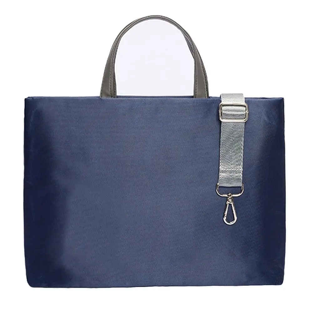 Большая вместительная универсальная сумка на плечо 11 13 14 15,6 дюймов из нейлона и хлопка для ноутбука macbook air pro, Портативная сумка для ноутбука - Цвет: Blue