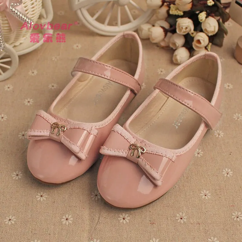 

New Spring Autumn Girls Leather Shoes For Party Wedding Girls Princess Shoes Kids School Shoes Flower Dancing Shoes